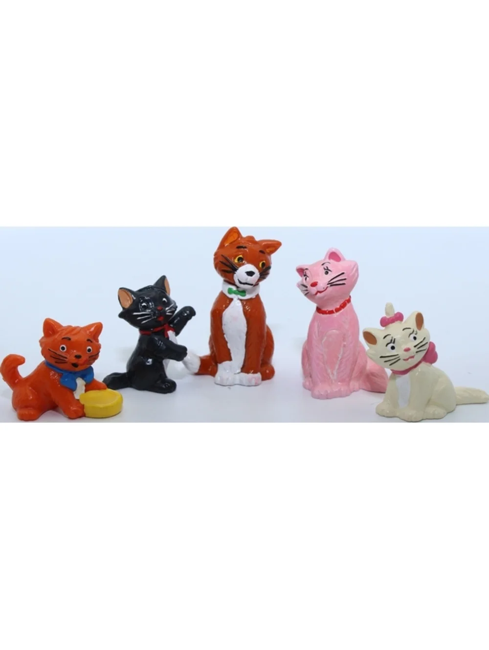 VTG 1982 Disney Bully The Aristocats Marie Toulouse Berlioz Action Figure Lot 5